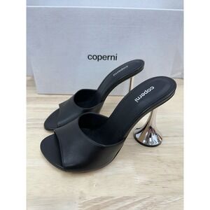 Coperni Women's 36 Orchestra Black Leathers Mules Heels - New